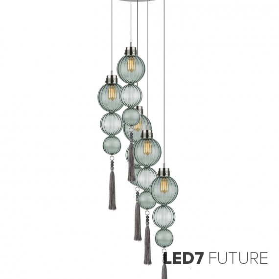 Heathfield Lighting - Medina Circle 5 Chandelier